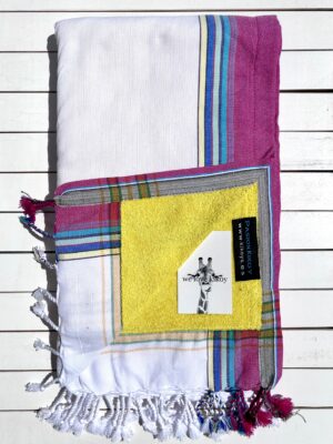 KIKOY TOALLA WHITE YELLOW