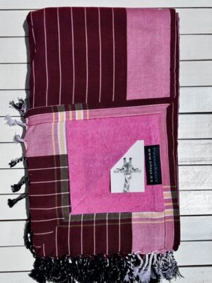 KIKOY TOALLA BURGUNDY PASION