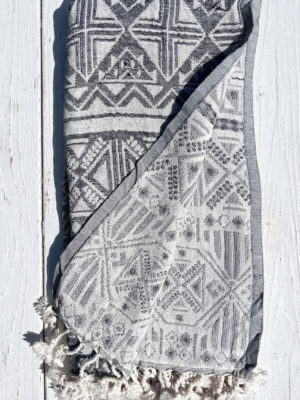PESHTEMAL BROCADO GRIS