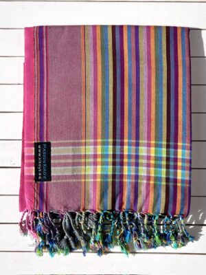 KIKOY PAREO STRIPES CARAMEL