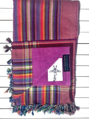 KIKOY TOALLA STRIPES PURPLE