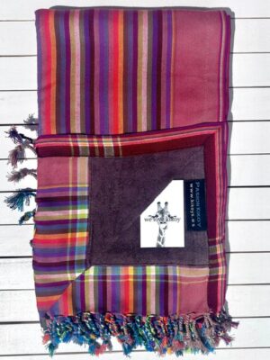 KIKOY TOALLA STRIPES BROWN